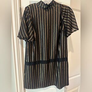 ALI & JAY Black and Gold  Mini Dress